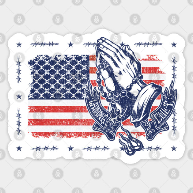 American Flag Sticker by Wrong
