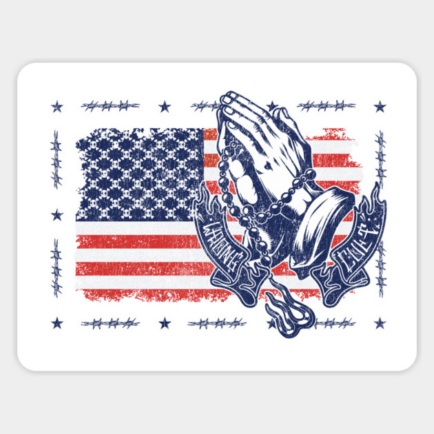 American Flag Magnet by Wrong