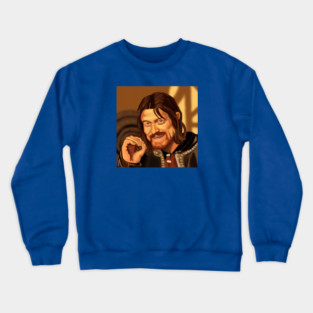 "One Does Not Simply..." Meme Caricature Crewneck Sweatshirt