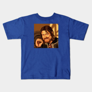 "One Does Not Simply..." Meme Caricature Kids T-Shirt