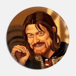 "One Does Not Simply..." Meme Caricature Pin