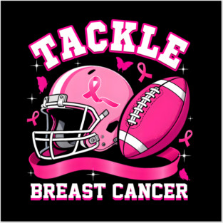 Tackle Breast Footk Ribbon Posters and Art