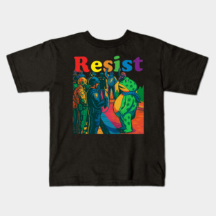 Portland-Frog-protest Kids T-Shirt