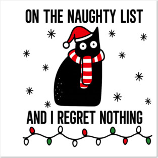 Christmas-cat Posters and Art