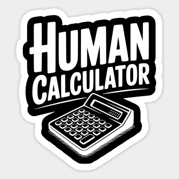 Human Calculator Magnet by Frank Ring
