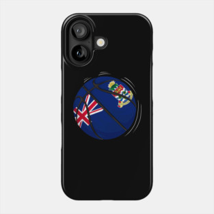 Basketball Ball With The Flag Of Cayman Islands Phone Case
