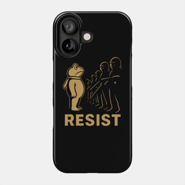 Resist-Portland-Frog-Protest Phone Case by ArtistTee ⭐⭐⭐⭐⭐