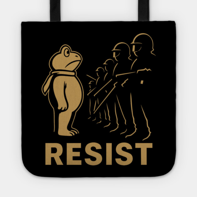 Resist-Portland-Frog-Protest Tote by ArtistTee ⭐⭐⭐⭐⭐