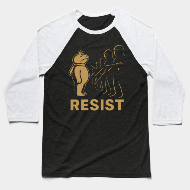 Resist-Portland-Frog-Protest Baseball T-Shirt by ArtistTee ⭐⭐⭐⭐⭐