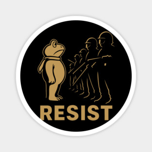 Resist-Portland-Frog-Protest Magnet