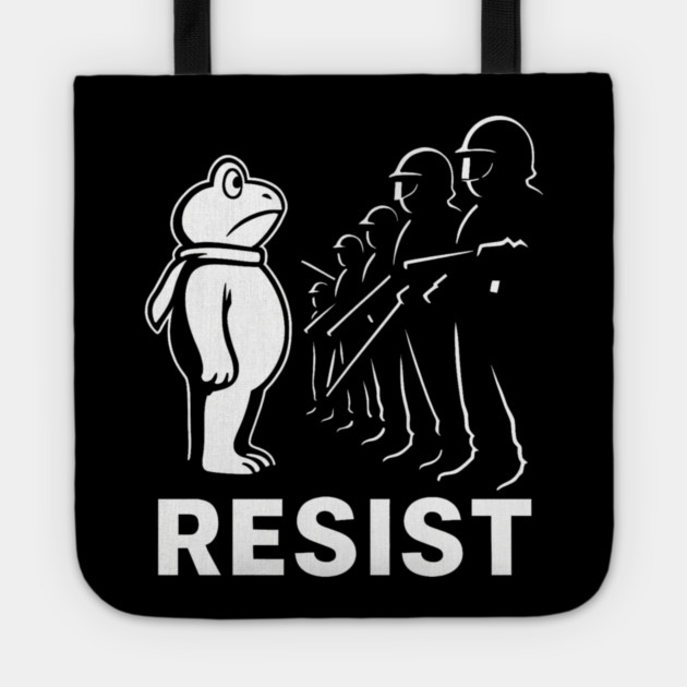 Resist Portland Frog Activist Tote by ArtistTee ⭐⭐⭐⭐⭐