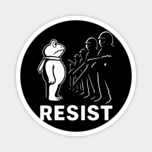 Resist Portland Frog Activist Magnet