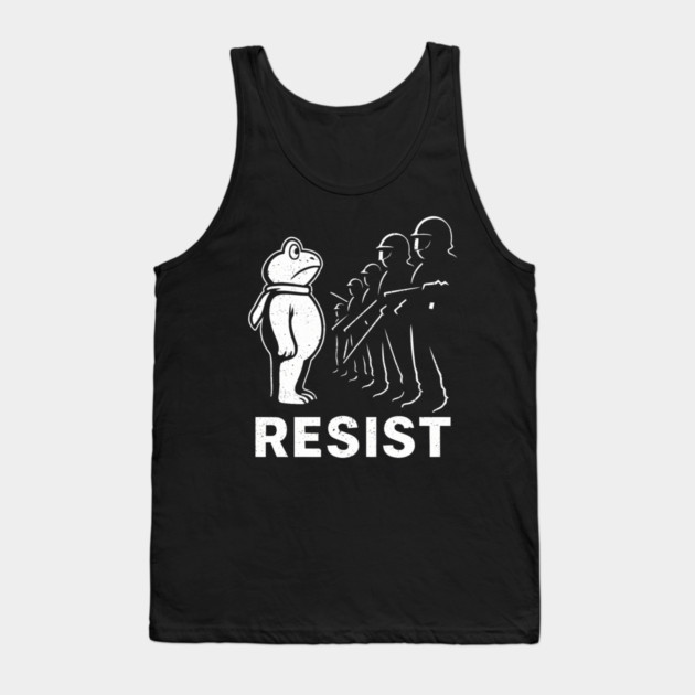 Portland 2025 Resist Portland Frog Protest Men Women Tank Top by ArtistTee ⭐⭐⭐⭐⭐