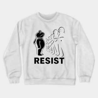 Resist Portland Frog Protest Crewneck Sweatshirt