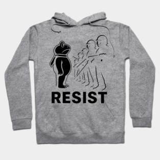Resist Portland Frog Protest Hoodie