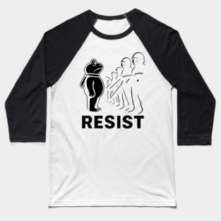 Resist Portland Frog Protest Baseball T-Shirt