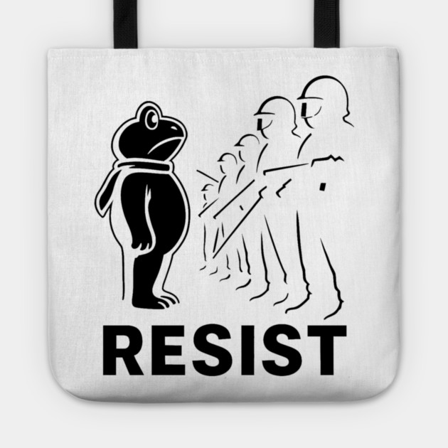 Resist Portland Frog Protest Tote by ArtistTee ⭐⭐⭐⭐⭐
