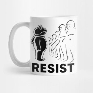 Resist Portland Frog Protest Mug