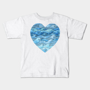 Ocean Heart Kids T-Shirt