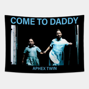 Come To Daddy - Aphex Twin // Vintage Minimalist Fanart Tapestry