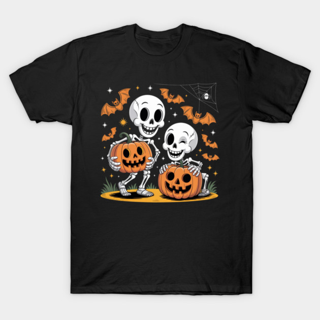 Slightly Subtle Halloween Skeleton T-Shirt by Creatifly Graphic Tees