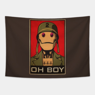 oh boy - gi robot Tapestry