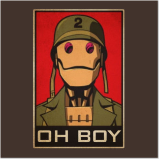 oh boy - gi robot Posters and Art