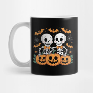 Slightly Subtle Halloween Skeleton Mug