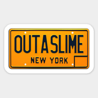 Outa Slime License Plate Sticker