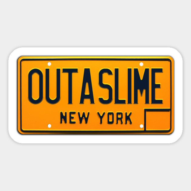 Outa Slime License Plate Magnet by Ecto Girl