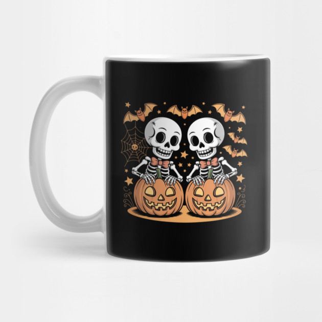 Slightly Subtle Halloween Skeleton by Creatifly Graphic Tees