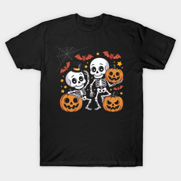 Slightly Subtle Halloween Skeleton T-Shirt by Creatifly Graphic Tees
