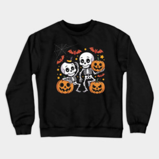 Slightly Subtle Halloween Skeleton Crewneck Sweatshirt