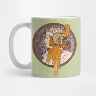 Byzantine Head, Blonde Mug