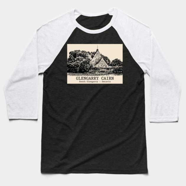 Glengarry Cairn - South Glengarry ON Baseball T-Shirt by Lakeric