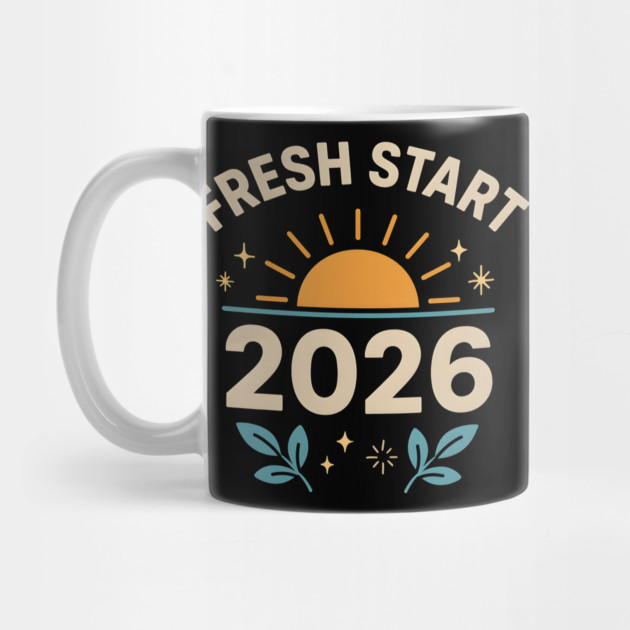 Fresh Start 2026 – Motivational New Year Sunrise Graphic by MakerMind8.2