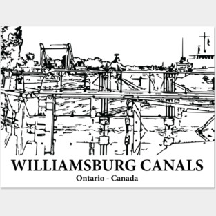 Williamsburg Canals - Ontario Posters and Art
