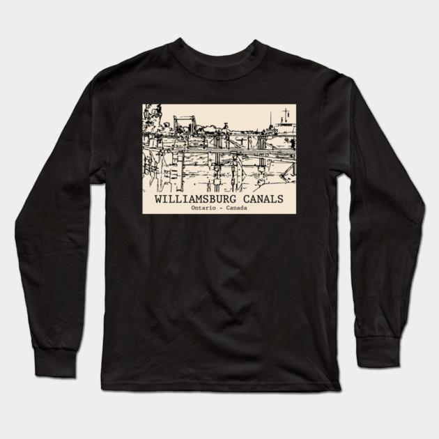 Williamsburg Canals - Ontario Long Sleeve T-Shirt by Lakeric