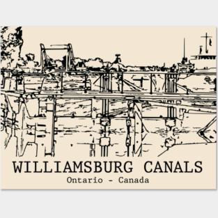 Williamsburg Canals - Ontario Posters and Art