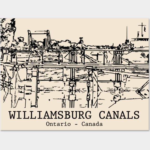 Williamsburg Canals - Ontario Wall Art by Lakeric