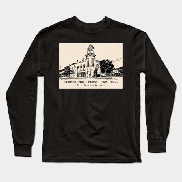 Former Port Perry Town Hall - Ontario Long Sleeve T-Shirt by Lakeric