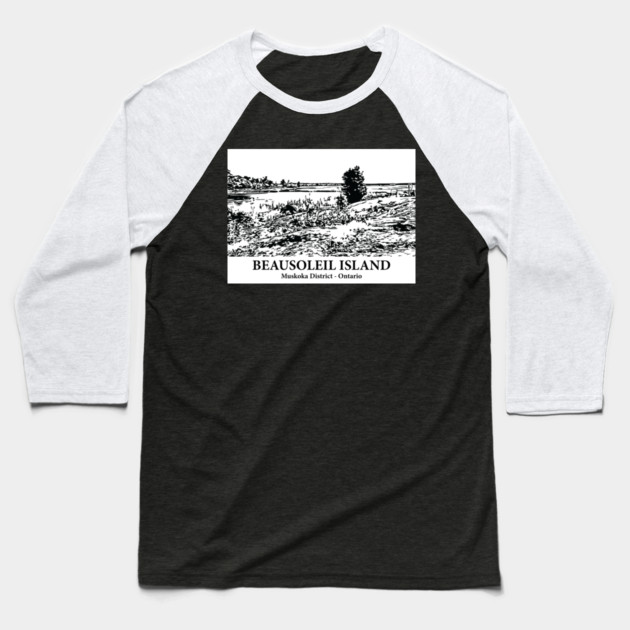 Beausoleil Island - Muskoka ON Baseball T-Shirt by Lakeric