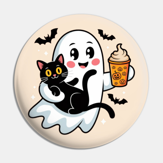 Halloween-Cat Pin by Creatifly Graphic Tees