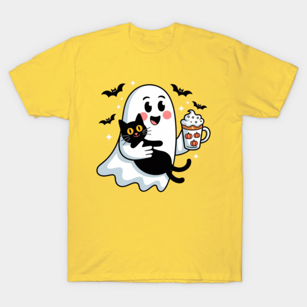 Halloween-Cat T-Shirt by Creatifly Graphic Tees