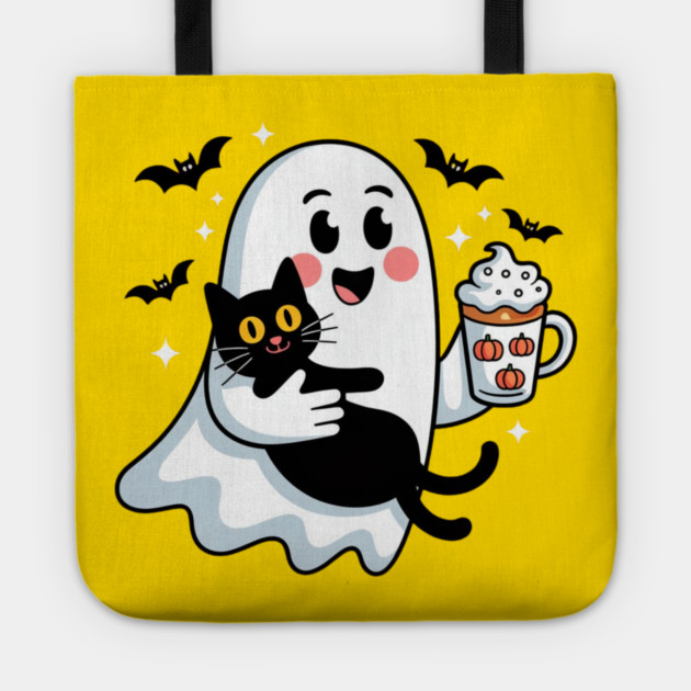 Halloween-Cat Tote by Creatifly Graphic Tees