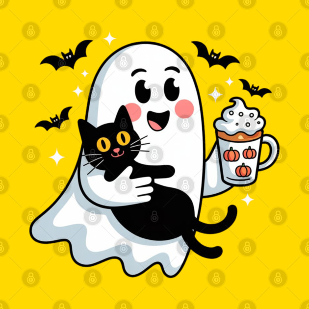 Halloween-Cat by Creatifly Graphic Tees