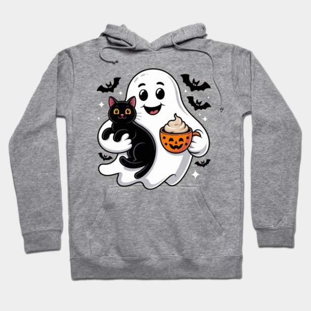 Halloween-Cat Hoodie by Creatifly Graphic Tees