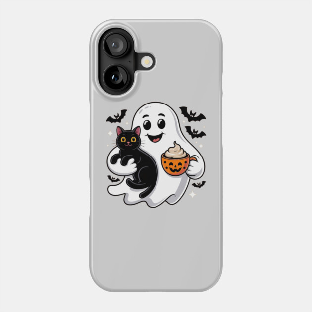 Halloween-Cat Phone Case by Creatifly Graphic Tees