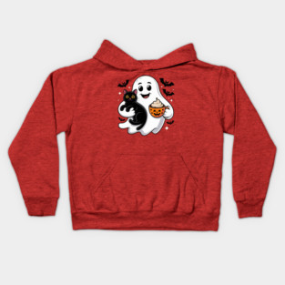 Halloween-Cat Kids Hoodie
