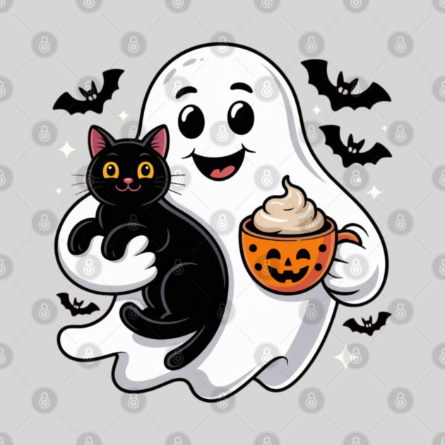 Halloween-Cat by Creatifly Graphic Tees